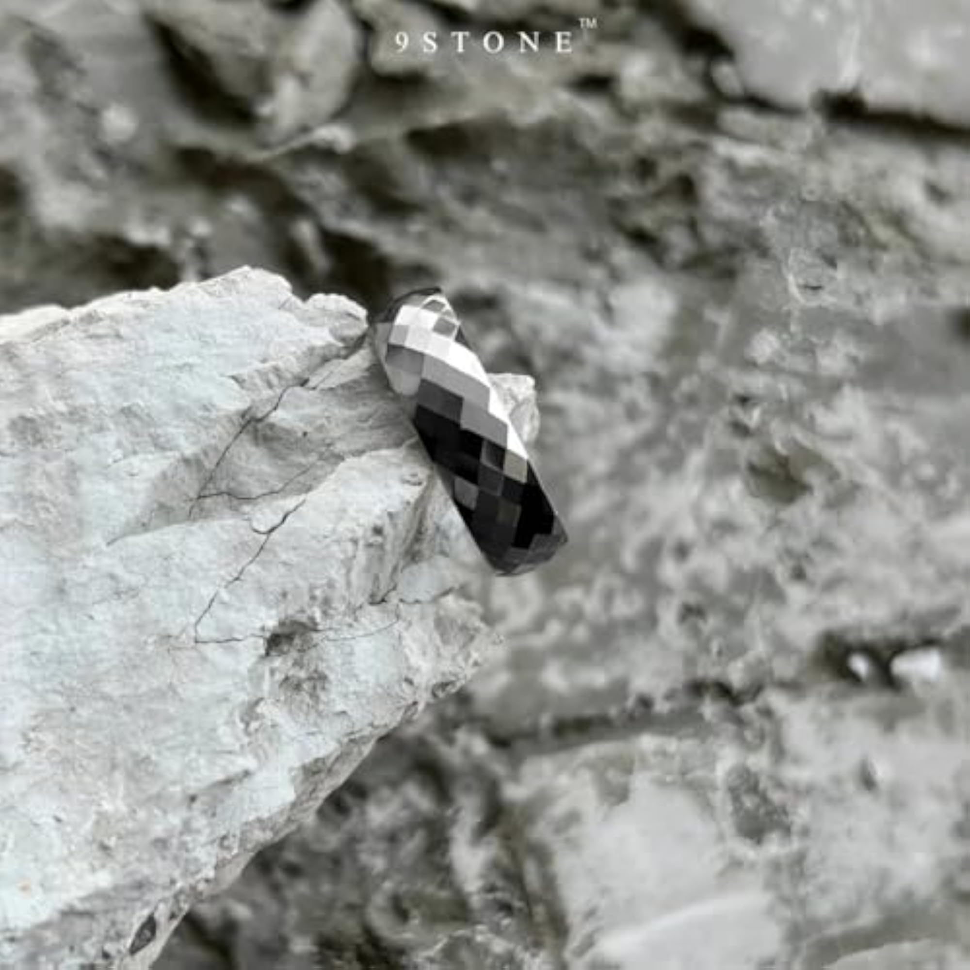 Men's Premium Faceted Ceramic Ring, Waterproof